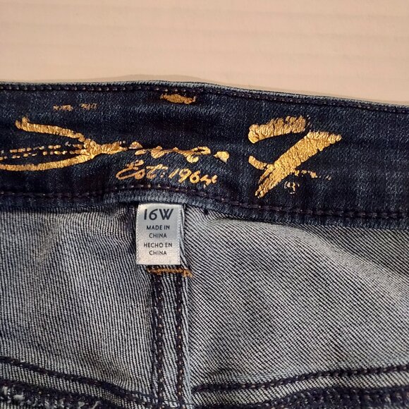 Seven7 Boombshell Hi Rise Bootcut Jeans Size 16W - Picture 9 of 10